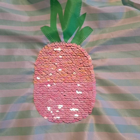 Gap girls size large flipping sequin pineapple swim suit - Picture 2 of 4